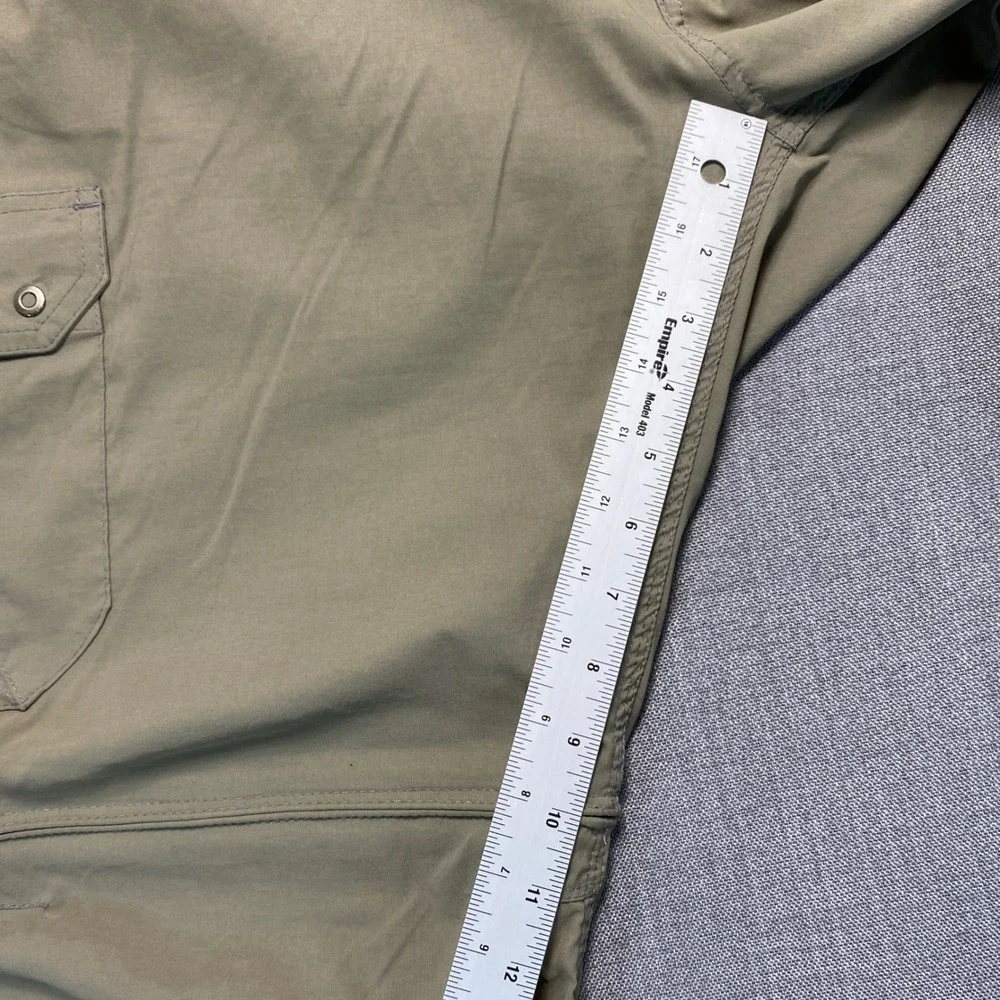 Kuhl Renegade Convertible Stealth Pants Mens 40x32 Khaki Tan ZipOff Hiking Cargo